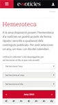 Mobile Screenshot of hemeroteca.e-noticies.cat
