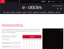 Tablet Screenshot of hemeroteca.e-noticies.cat
